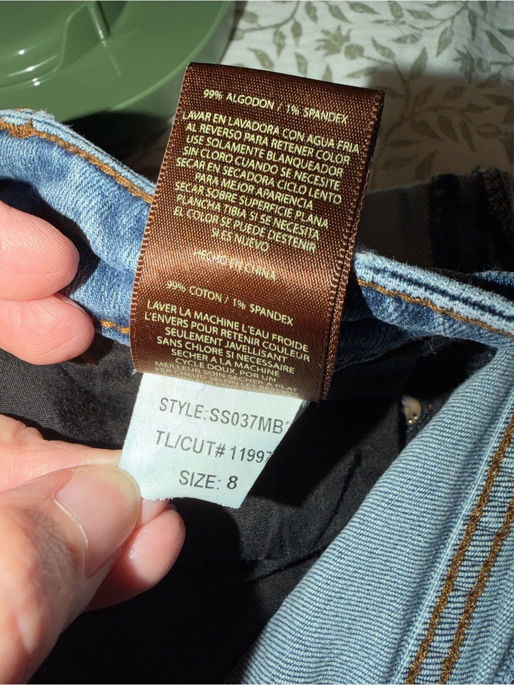 Kut from the Kloth Light Blue Rolled Cuff Denim Shorts - Picture 8 of 8
